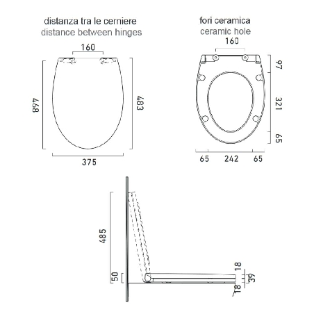 Copriwater Catalano soft close Velis 57 V5V57STF -2