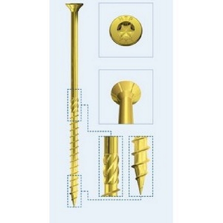 Vite per legno SCH gialla 4,5x80mm Holz Technic by Rothoblaas -0