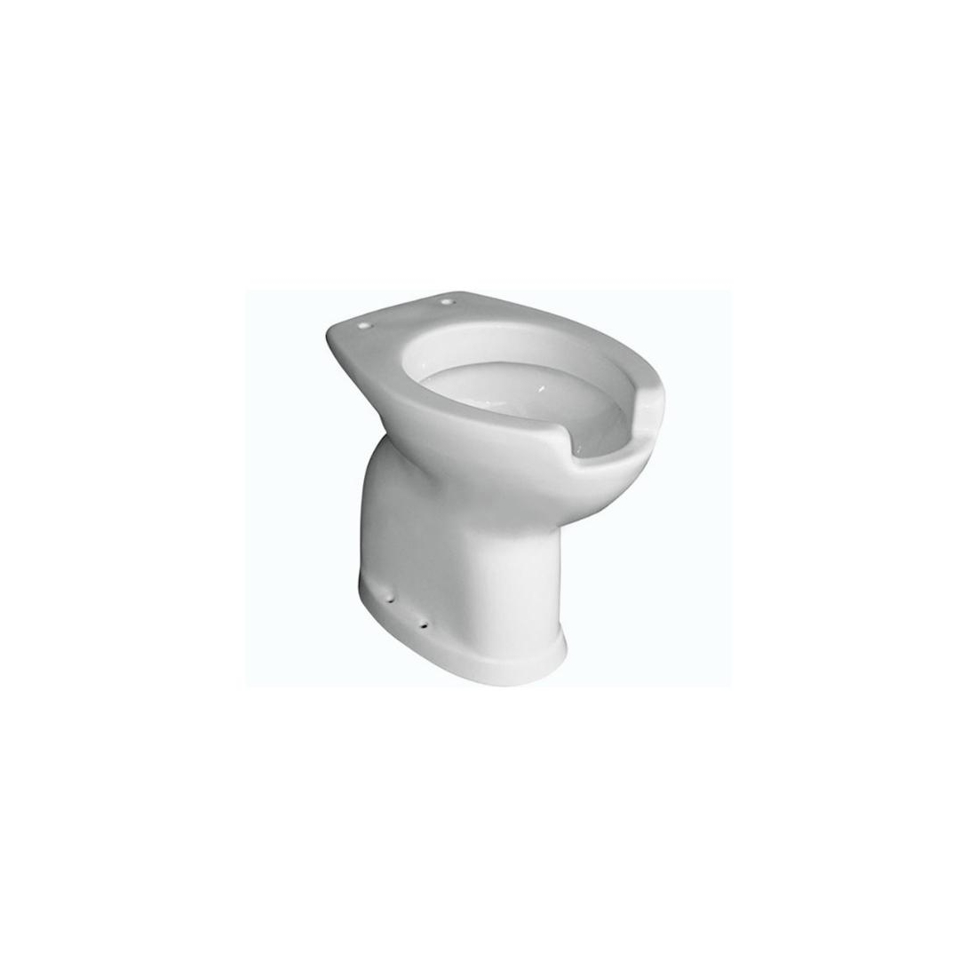 Wc disabili a pavimento 58x38 cm Civita Cromo