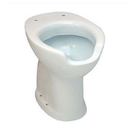 Wc disabili a pavimento scarico a parete 58x38 cm Civita Cromo -2