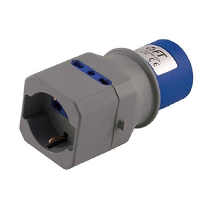 Spina 2p + presa polivalente bipasso schuko 220v 40730 FT -0