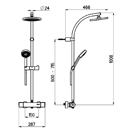 Colonna doccia Architect 24 Nikles -2