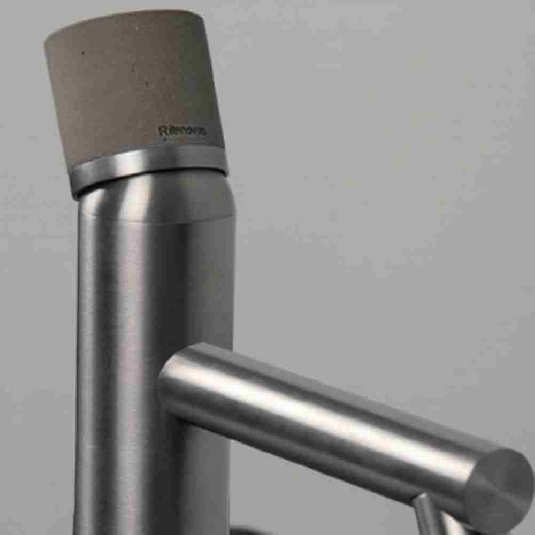 Miscelatore lavabo senza leva E0BA0123CICM Ø35mm Concrete Ritmonio -2