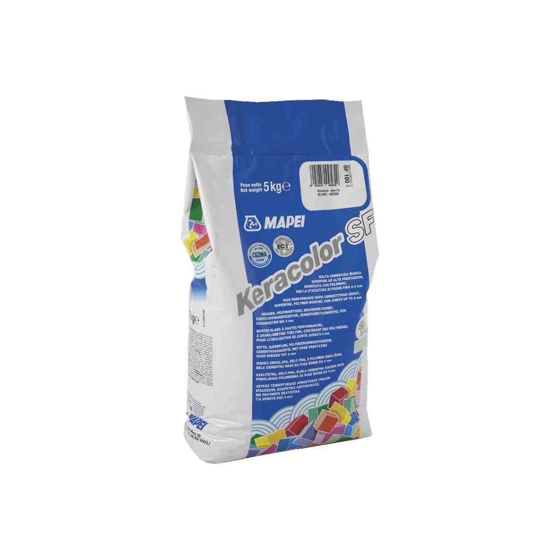 Malta cementizia bianca per stuccatura 5kg Keracolor SF Superfine Mapei