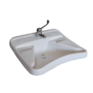 Lavabo disabile 65x57 cm Civita Cromo -0