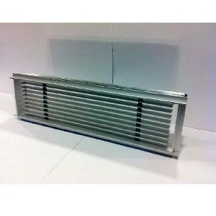 Griglia presa aria interna Grigio Satinato G4 36x9cm Edilkamin -0