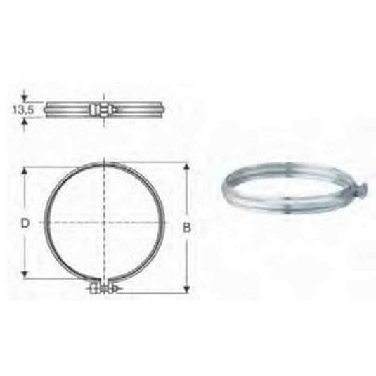 Fascetta acciaio AISI 316 250mm Polymaxacciai -1
