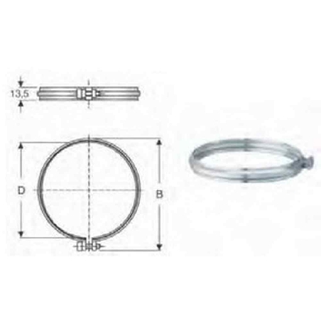 Fascetta acciaio AISI 316 250mm Polymaxacciai -1