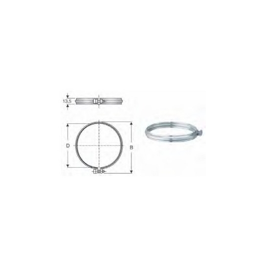 Fascetta acciaio AISI 316  200mm Polymaxacciai  -1