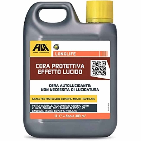 Cera protettiva effeto lucido 1 Lt Longlife Fila -0