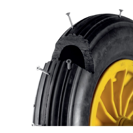 Carriola gialla con ruota 100lt  IBA1GAR01PG Gardenia Bragagnolo  -2