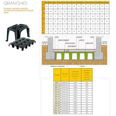 Vespaio areato 60x80 H10 Granchio Project for Building -2