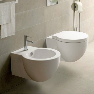 Sanitari sospesi 53x38 cm Easy Bath Evo Cielo WC + Bidet + Coperchio -1