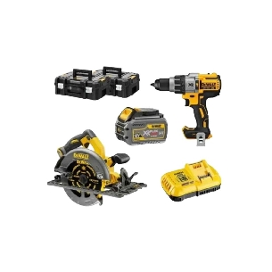 Kit DCZ202T2T sega circolare DCG576T2 XR Flexvolt + trapano DCD996 DeWalt -0