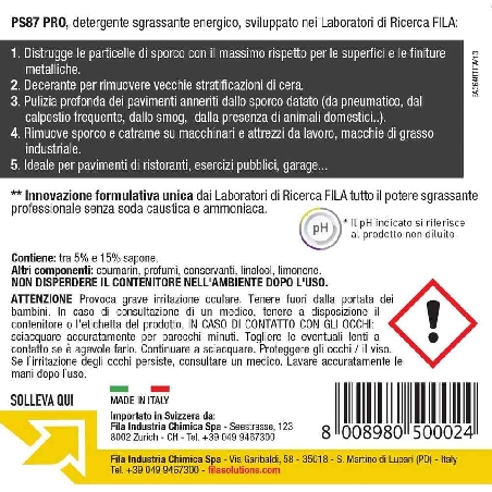 PS87 Pro Fila Nettoyage dégraissant professionnel -2