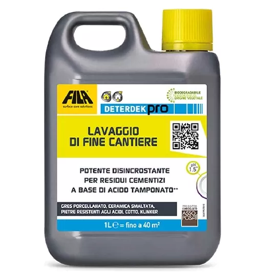 Lavaggio di fine cantiere Deterdek Pro Fila -1
