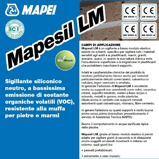 Silicone per pietra Mapesil LM Mapei -3
