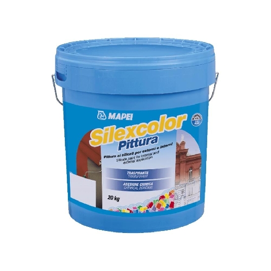 Pittura ai silicati traspirabile Silexcolor Mapei 20Kg -0