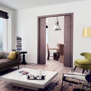 Contre-châssis double porte enduit 105 mm Gold Base Double Scrigno -1