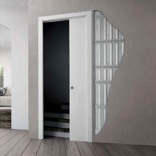 Contre-châssis porte unique pour plaque de plâtre 100 mm Gold Base Scrigno -1