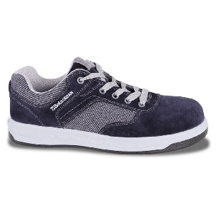 Chaussures basses en daim perforé avec empiècements en tissu bleu 7361UB S1P SRC Kyalami Urban Beta -0
