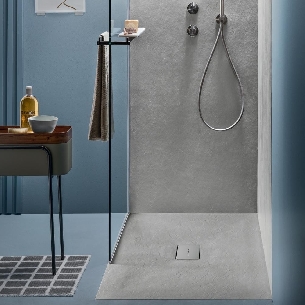 Piatto doccia 120x80 cm effetto pietra Agha bianco Stone V -0