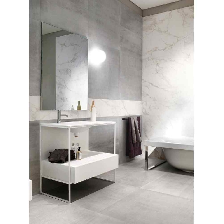 Pavimento grès porcellanato Cement Mat 90x90 2^ Tono 144 conf.1.62mq Revstone Ceramica Sant'Agostino -3