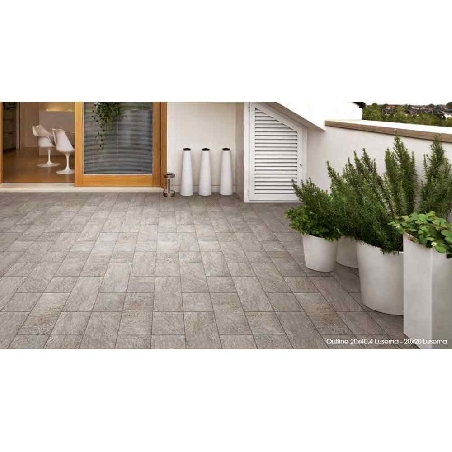 Pavimento grès porcellanato Luserna 20x20 1^ Tono V48D1 conf.1.36mq Outline Abitare la Ceramica -0