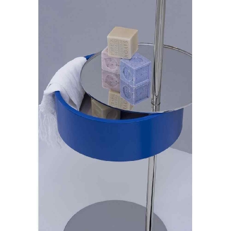 Tavolino porta oggetti con specchio blu One-Two Arlex -0