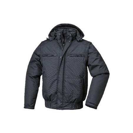 Blouson imperméabilisé avec capuche et manches détachables noir7780N Beta -0
