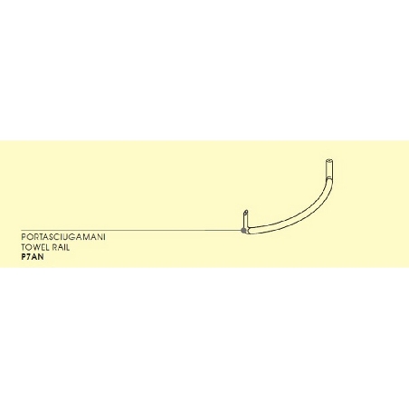 Porta asciugamani sottolavabo cromato Aria Catalano P7AN -2