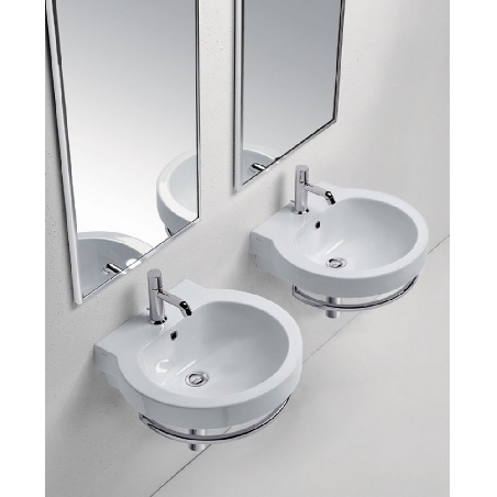 Porta asciugamani sottolavabo cromato Zero Light Catalano PN50 -0