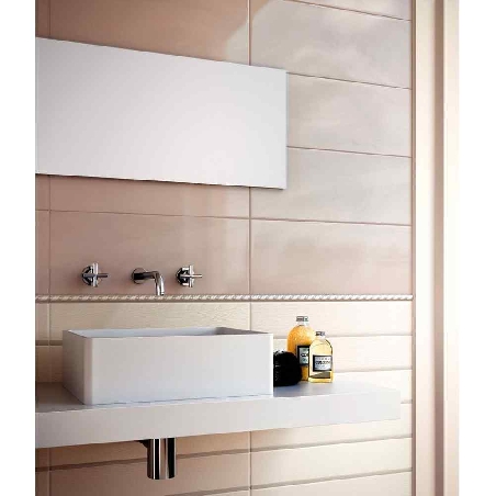 Piastrelle in pasta bianca Ecrù 25x65 1^ Tono 021 conf.0.98 Chic Ceramica Sant'Agostino -0