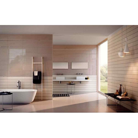 Piastrelle in pasta bianca Ecrù 25x65 1^ Tono 021 conf.0.98 Chic Ceramica Sant'Agostino -2