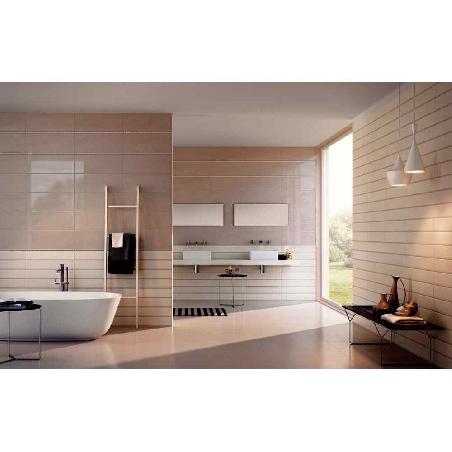 Piastrelle in pasta bianca Ecrù 25x65 1^ Tono 021 conf.0.98 Chic Ceramica Sant'Agostino -2