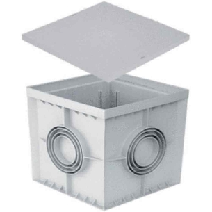 Pozzetto standard con fondo 30x30 cm in PVC Dakota -0