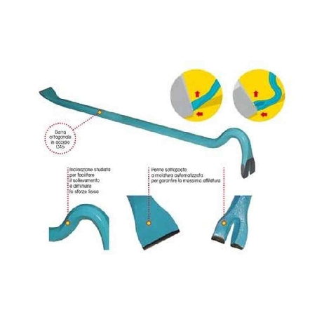 Leverino disarmo a collo cigno 60 cm FT -2