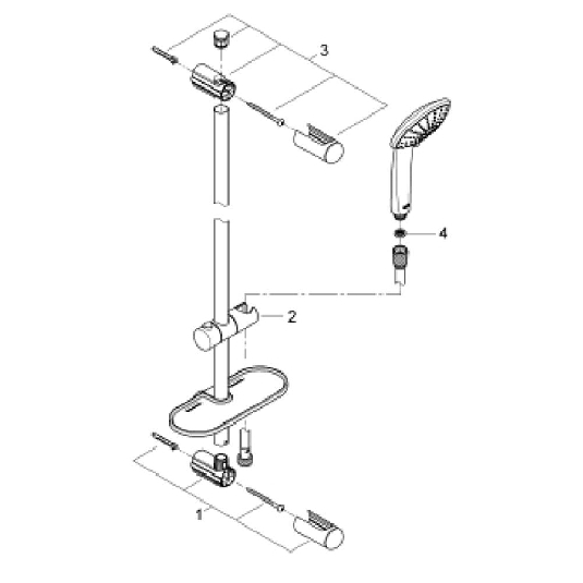 Colonna doccia 60cm Grohe 27230001 Euphoria 110 -5