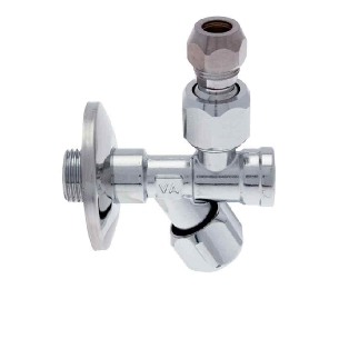 Rubinetto sottolavabo filtro + snodo 1/2x3/8" Albertoni -0