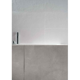 Pavimento grès porcellanato Bianco Puro Bocciardato 30x60 Re Plain Mirage -0