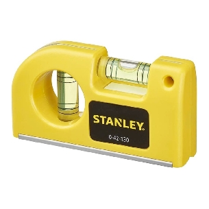 Livella tascabile 2 bolle con base magnetica 42-130 Stanley -0
