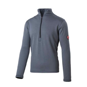 Molleton demi zip gris / noir 31DUC1 Inn Grid Ducati Workwear -0
