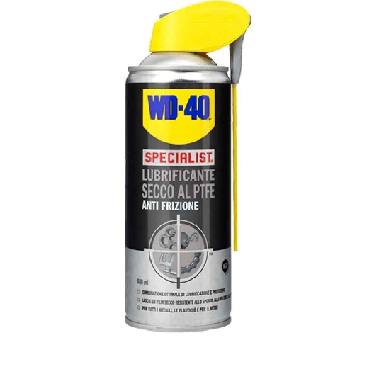Spray lubrificante secco al PTFE anti frizione 400ml Lubrificante PTFE WD 40 -0