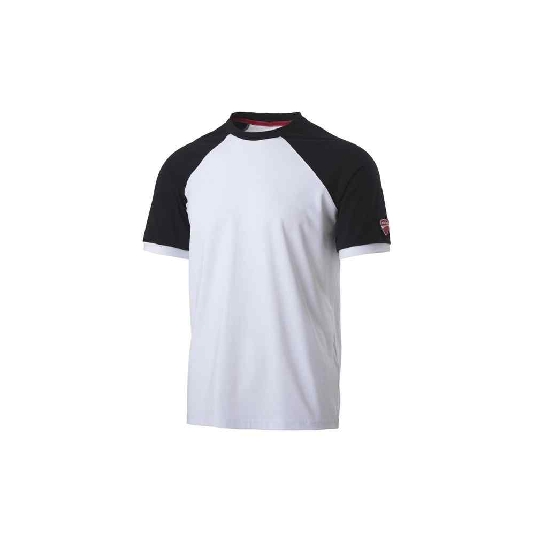 T-Shirt Inn-Valencia Noir et Blanc 20DUC1 Ducati Workwear -0