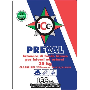 Intonaco grigio precal fiber da 25Kg ICC -0