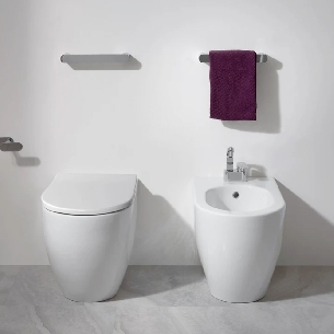 Wc a pavimento Flaminia 56x36 cm Link plus Goclean -0