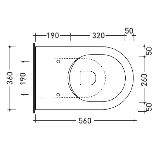 Wc a pavimento Flaminia 56x36 cm Link plus Goclean -3