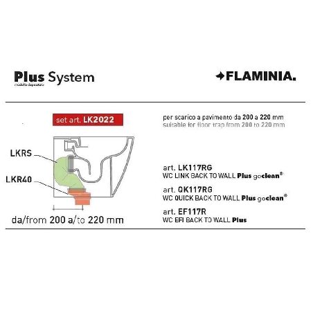 Kit scarico a pavimento LK Flaminia -4