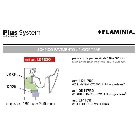 Kit scarico a pavimento LK Flaminia -3