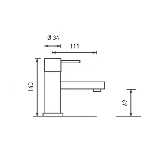 Kit miscelatore lavabo + bidet + kit doccia nero opaco Keller Taps -5